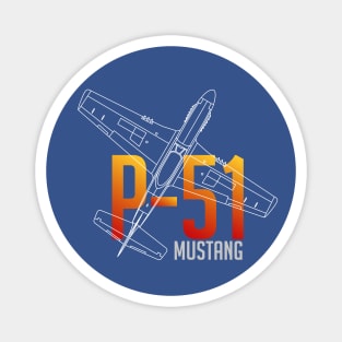 Legendary Wings: The P-51 Mustang Chronicles Magnet